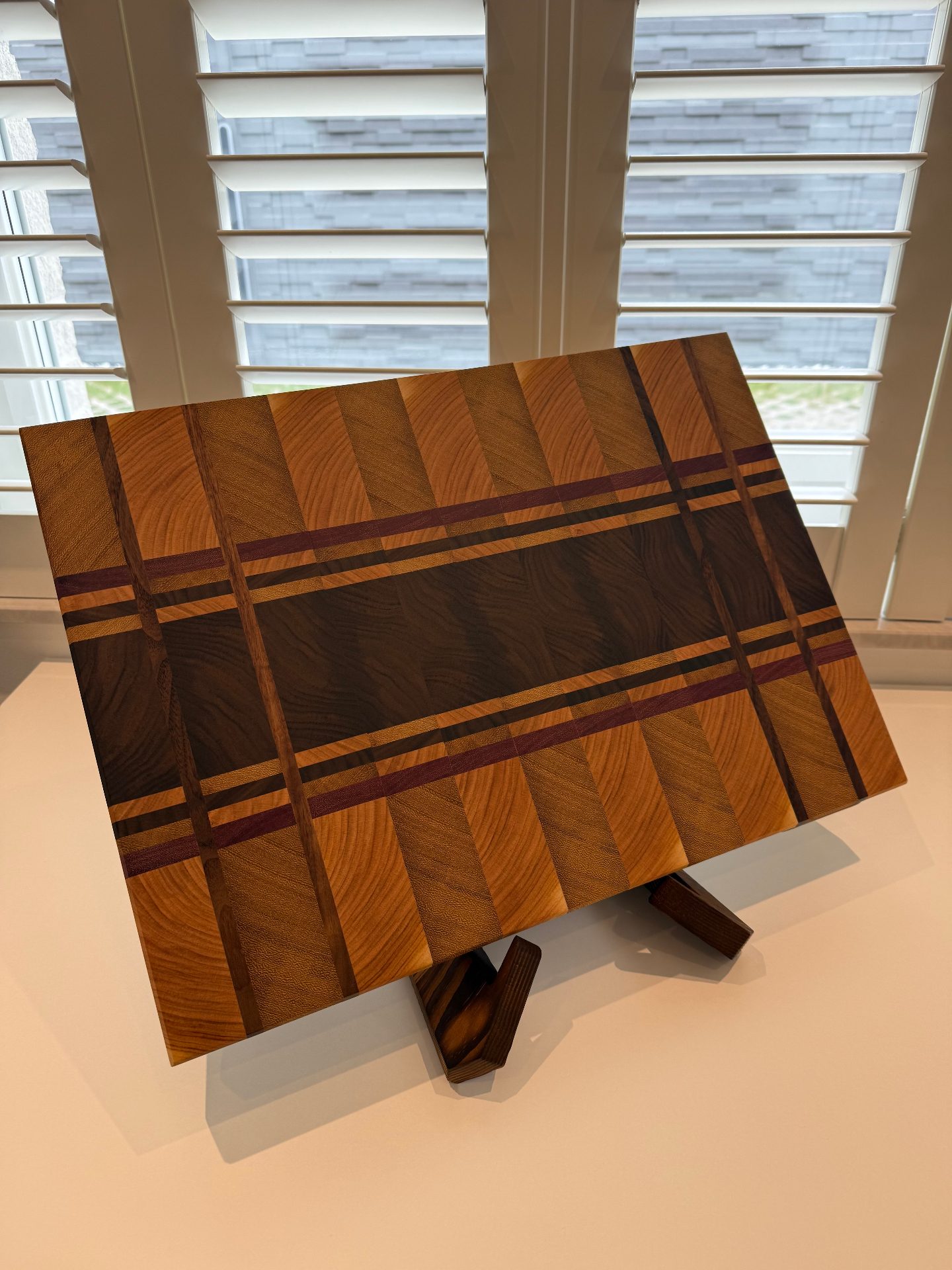 Schneideboard — Kambala · Nuss · Kirsche · Amaranth