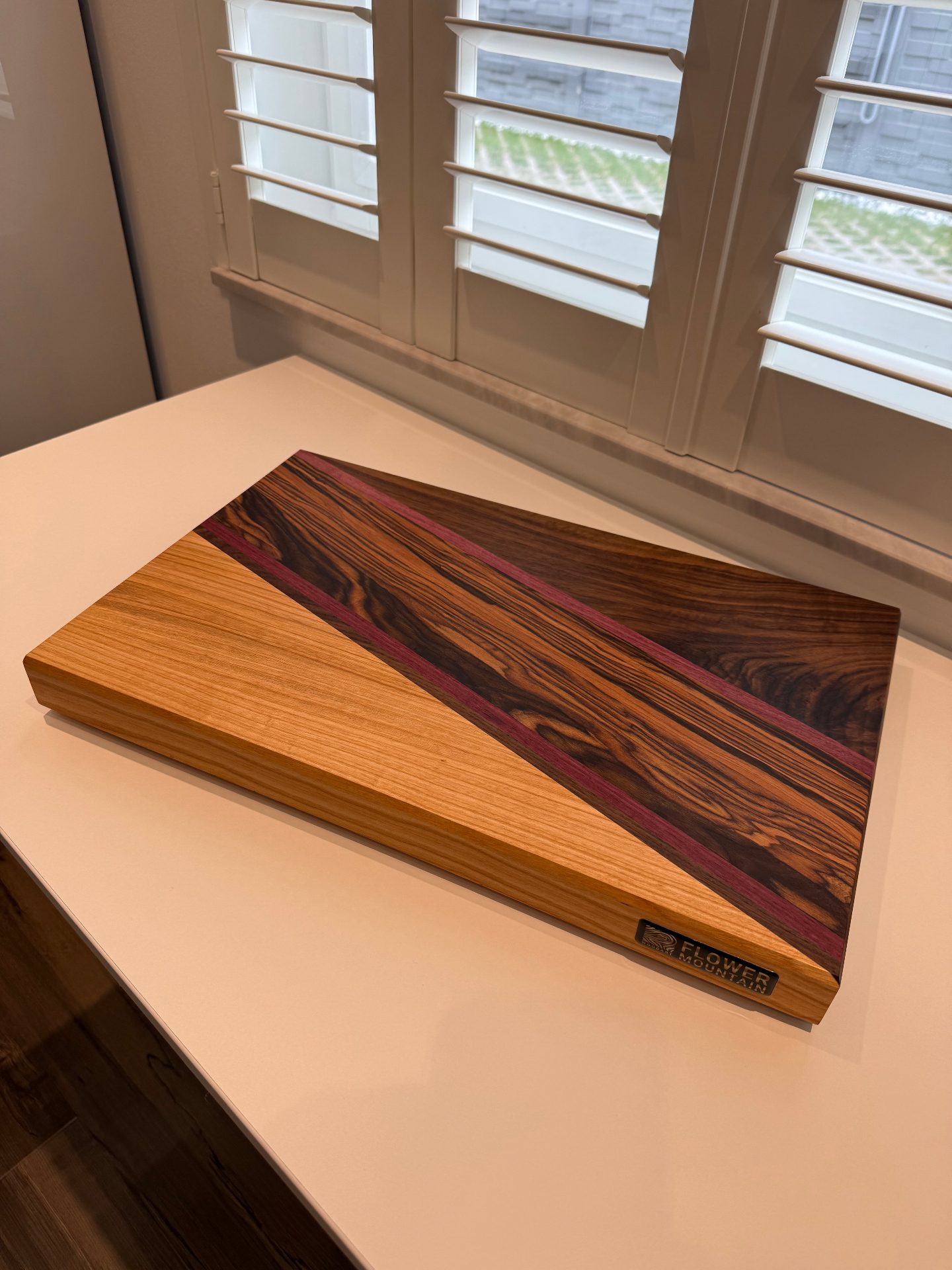 Schneideboard — Kirsche · Nuss · Santos Palisander · Amaranth
