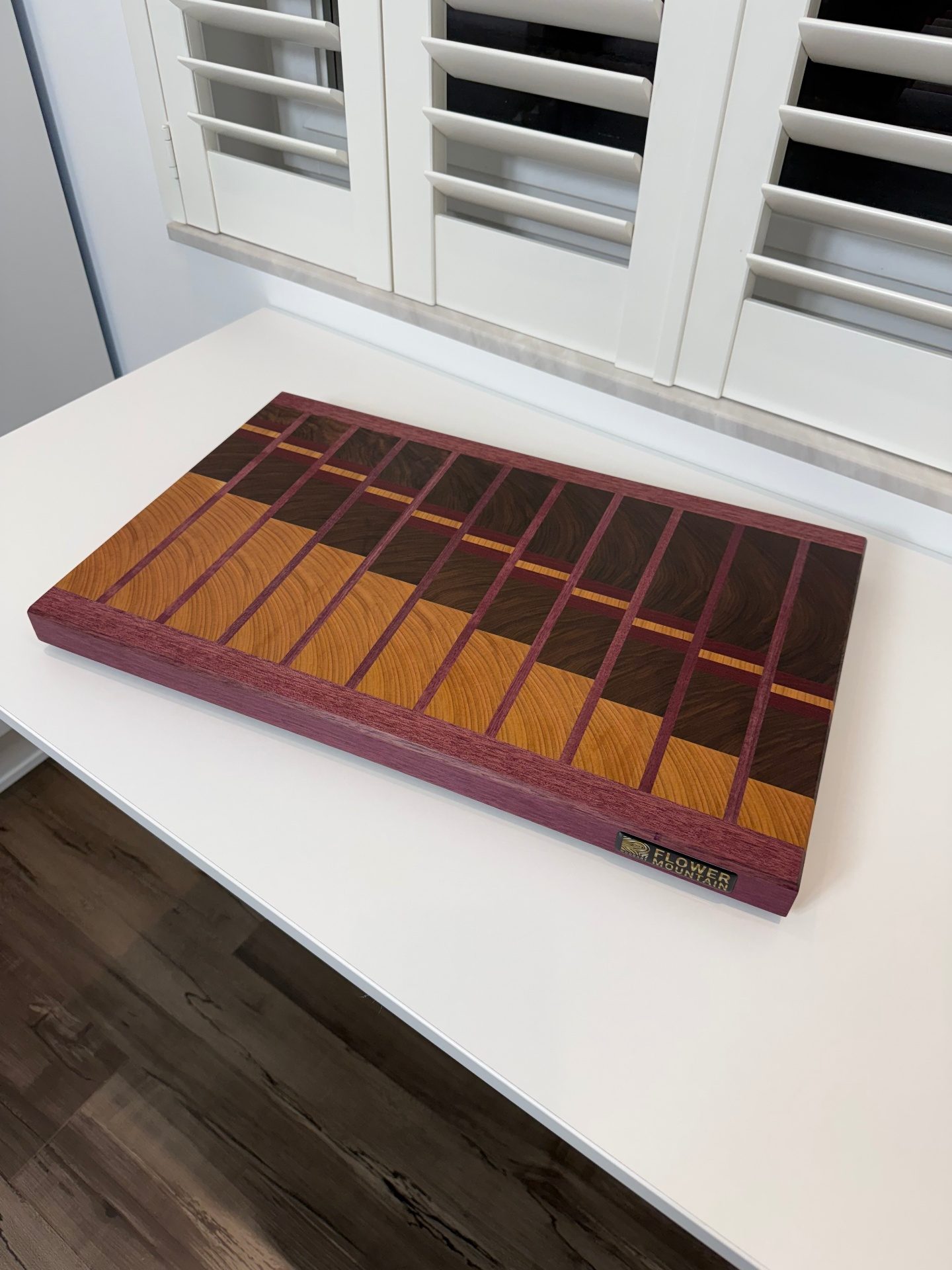 XXL-Schneideboard — Nuss · Kirsche · Amaranth