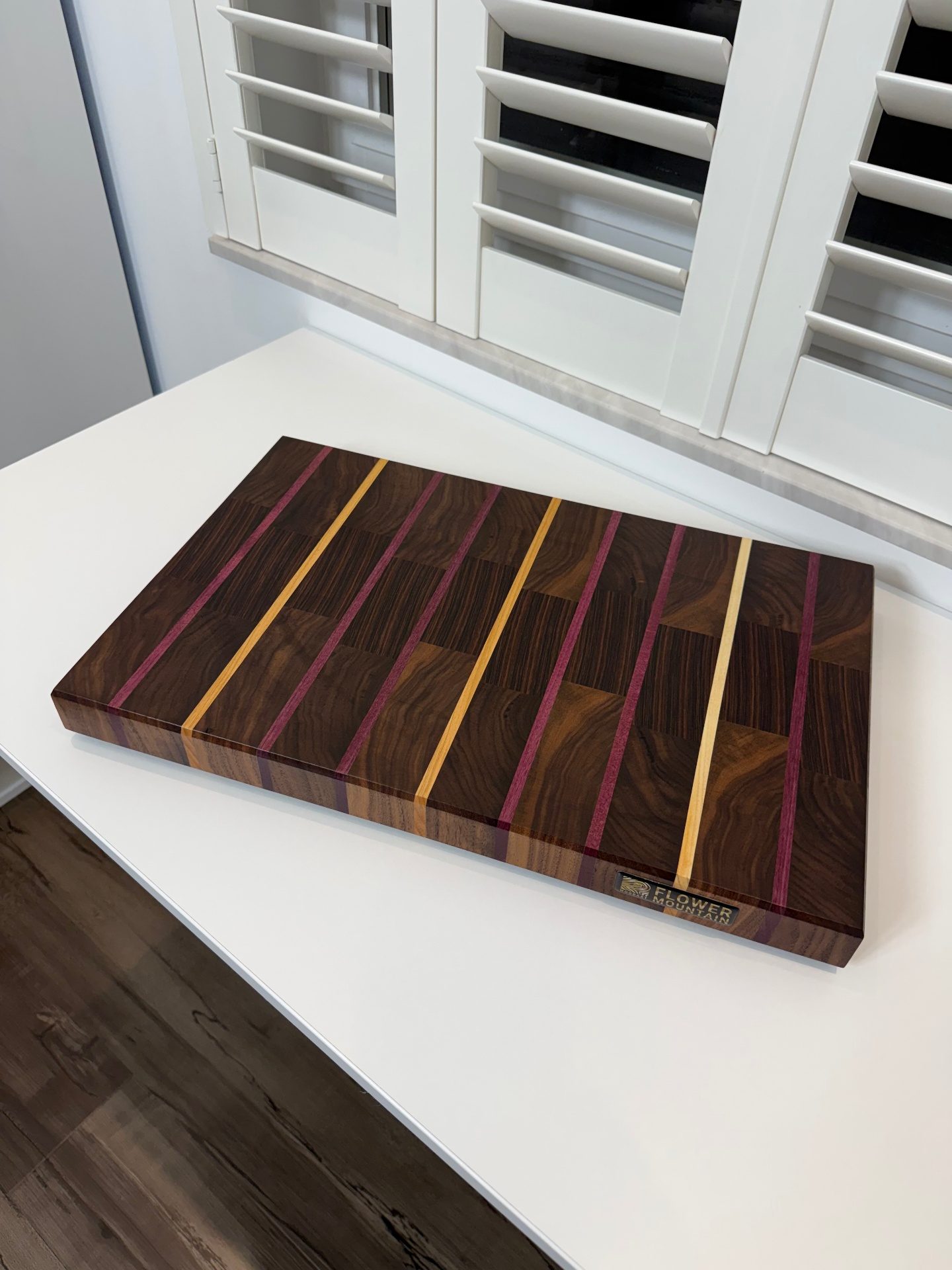 XXL-Schneideboard — Nuss · Ahorn · Amaranth · Cocobolo Palisander