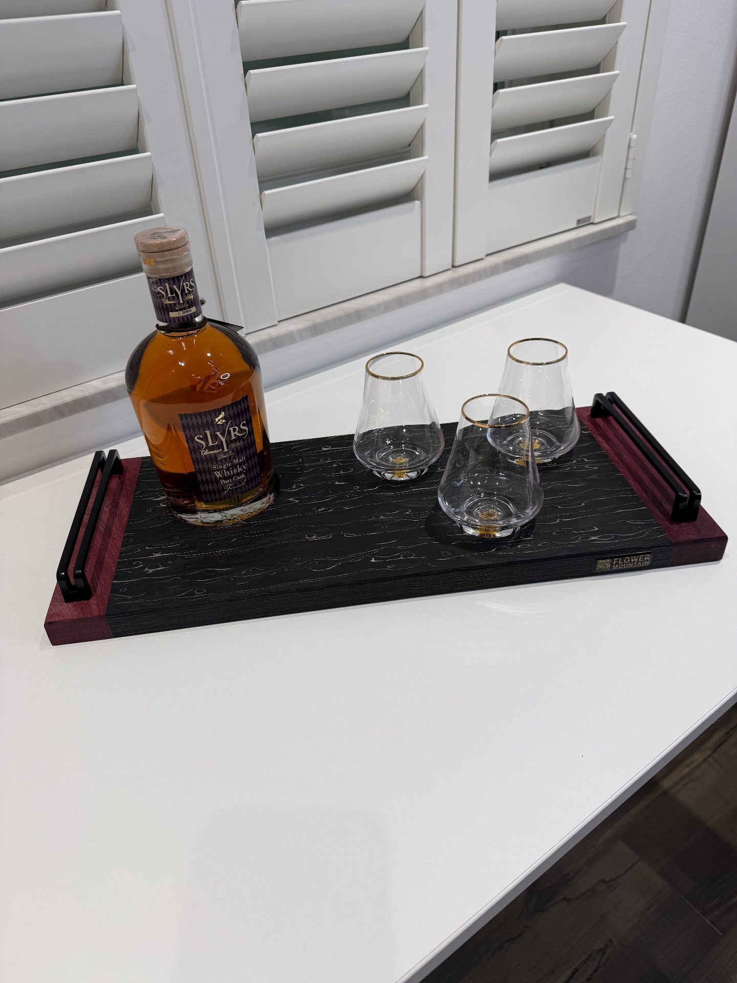 Whisky Tasting Board — Maserbirke schwarz · SaRaiFo · Amaranth