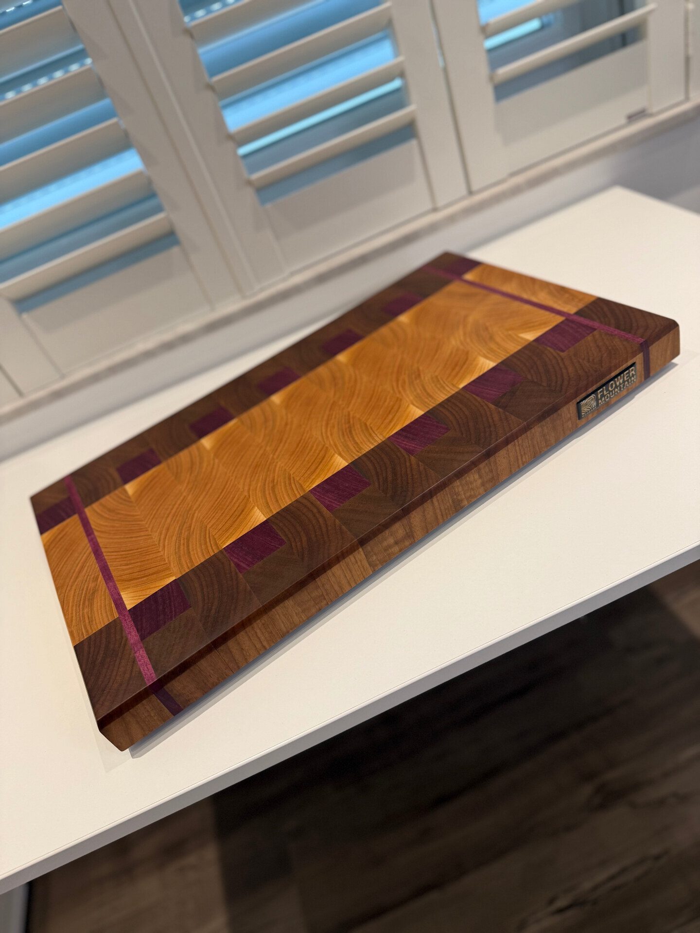 XXL-Schneideboard — Kirsche · Nuss · Amaranth