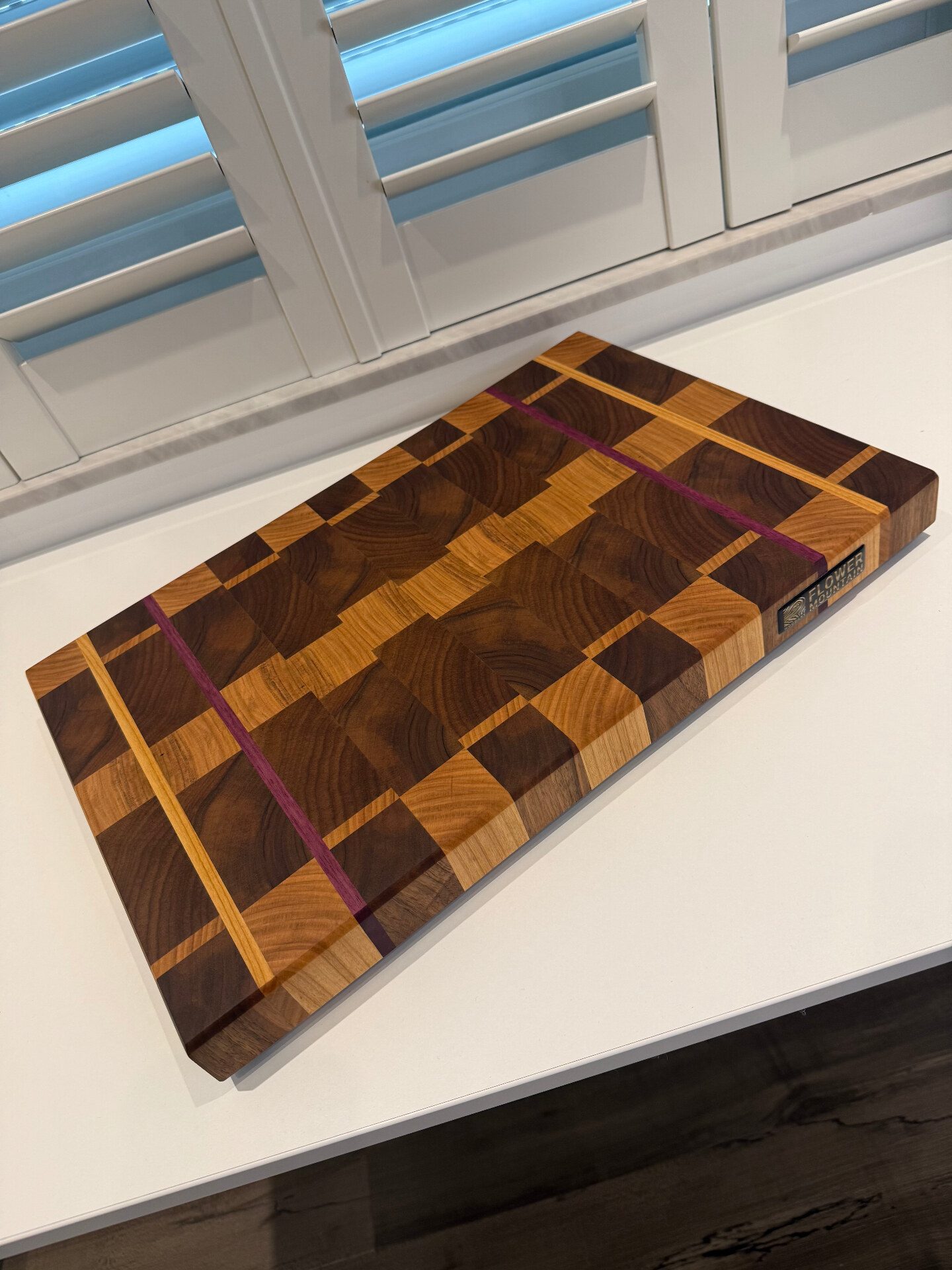 XXL-Schneideboard — Nuss · Kirsche · Amaranth