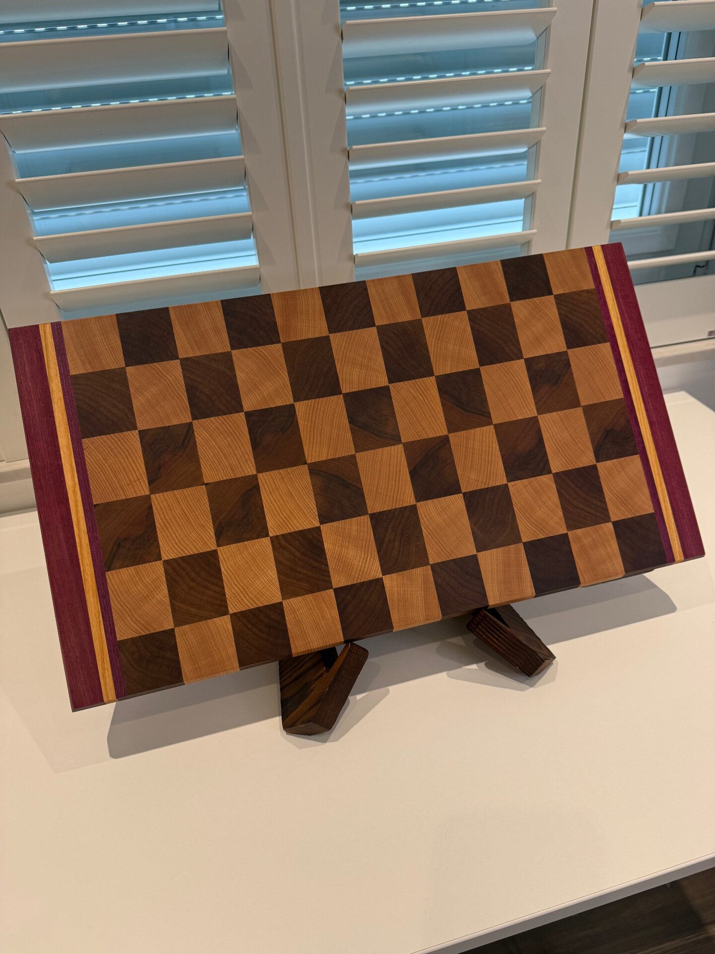 XXL-Schneideboard — Nuss · Buche · Amaranth
