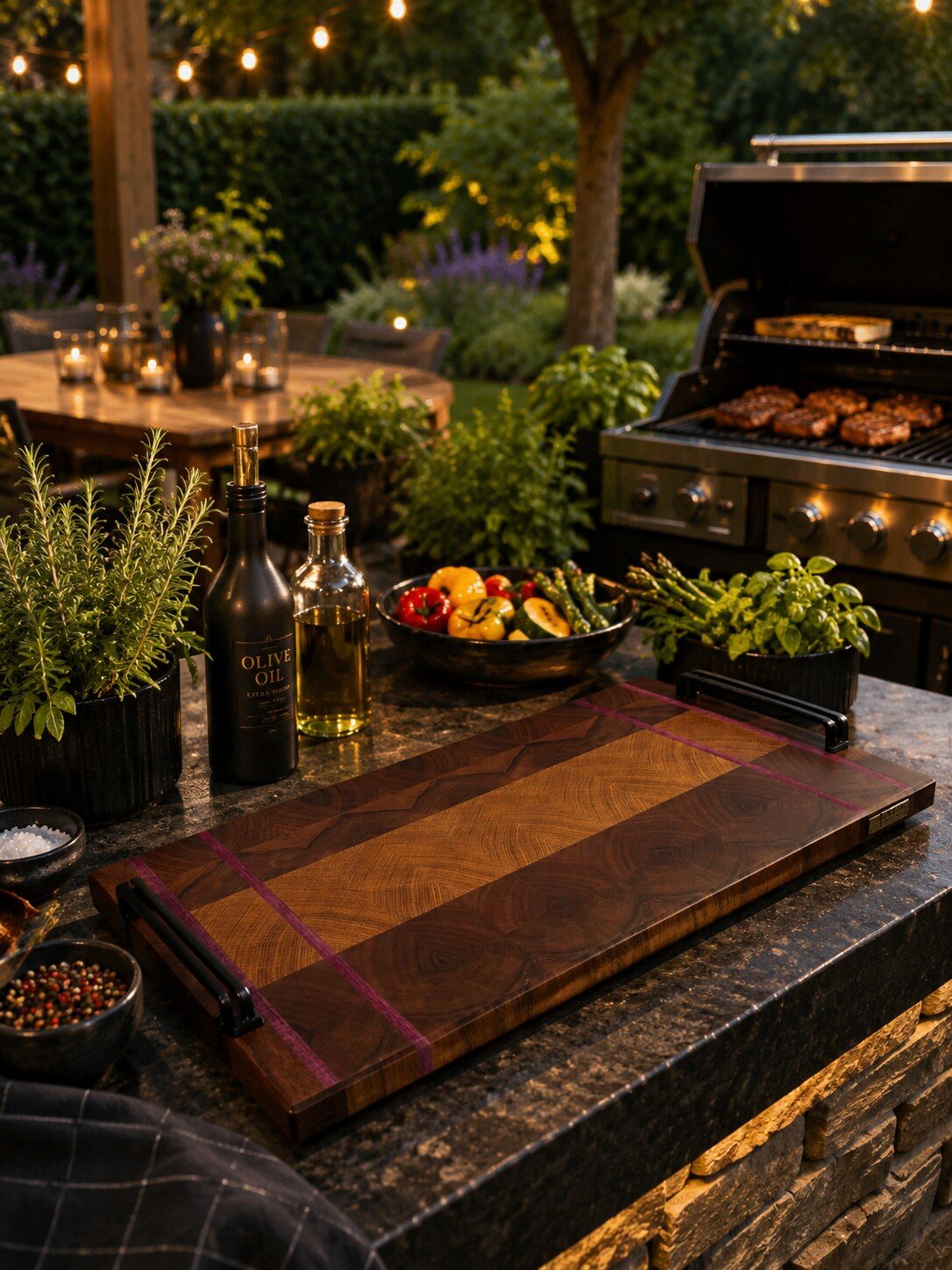 Barbecue-Plate mit Griffen — Ansicht 2 von 2