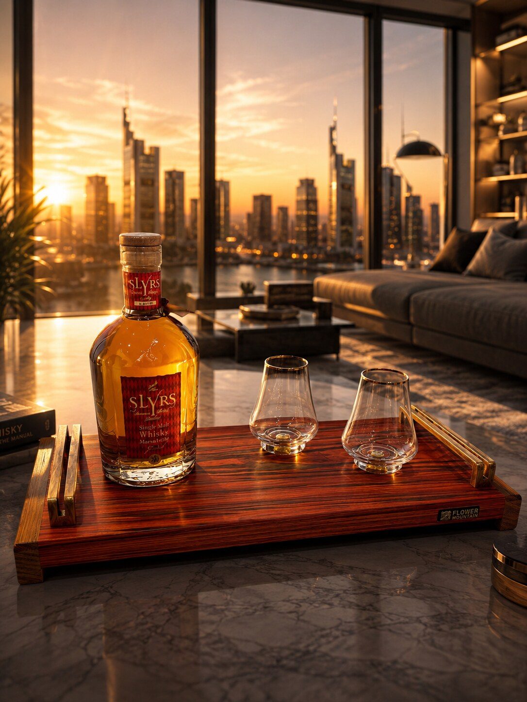 Whisky Tasting Board — SaRaiFo Cocobolo · Kambala