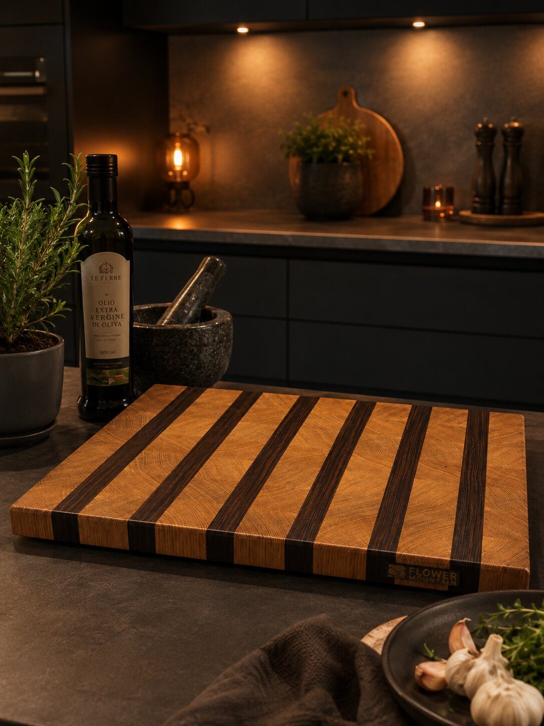 XXL Schneideboard — Eiche · Walnuss SaRaiFo